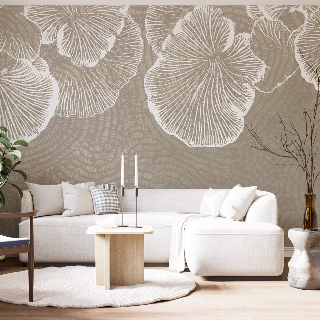 Delicate bloemblaadjes op een zachte achtergrond