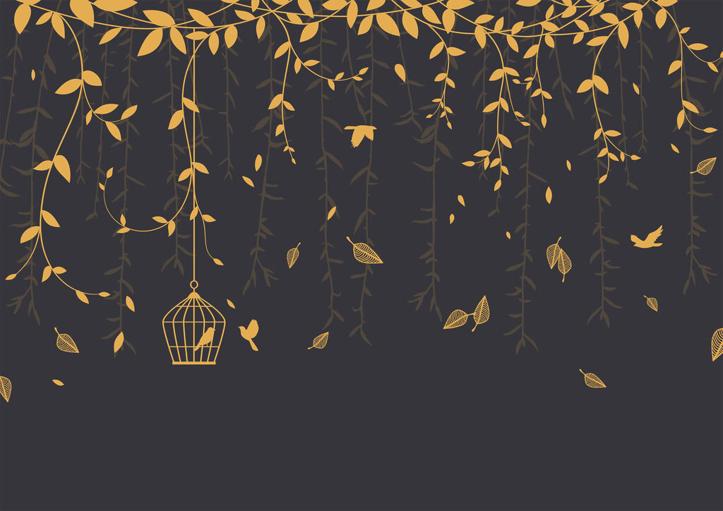 Bird cage from a tree