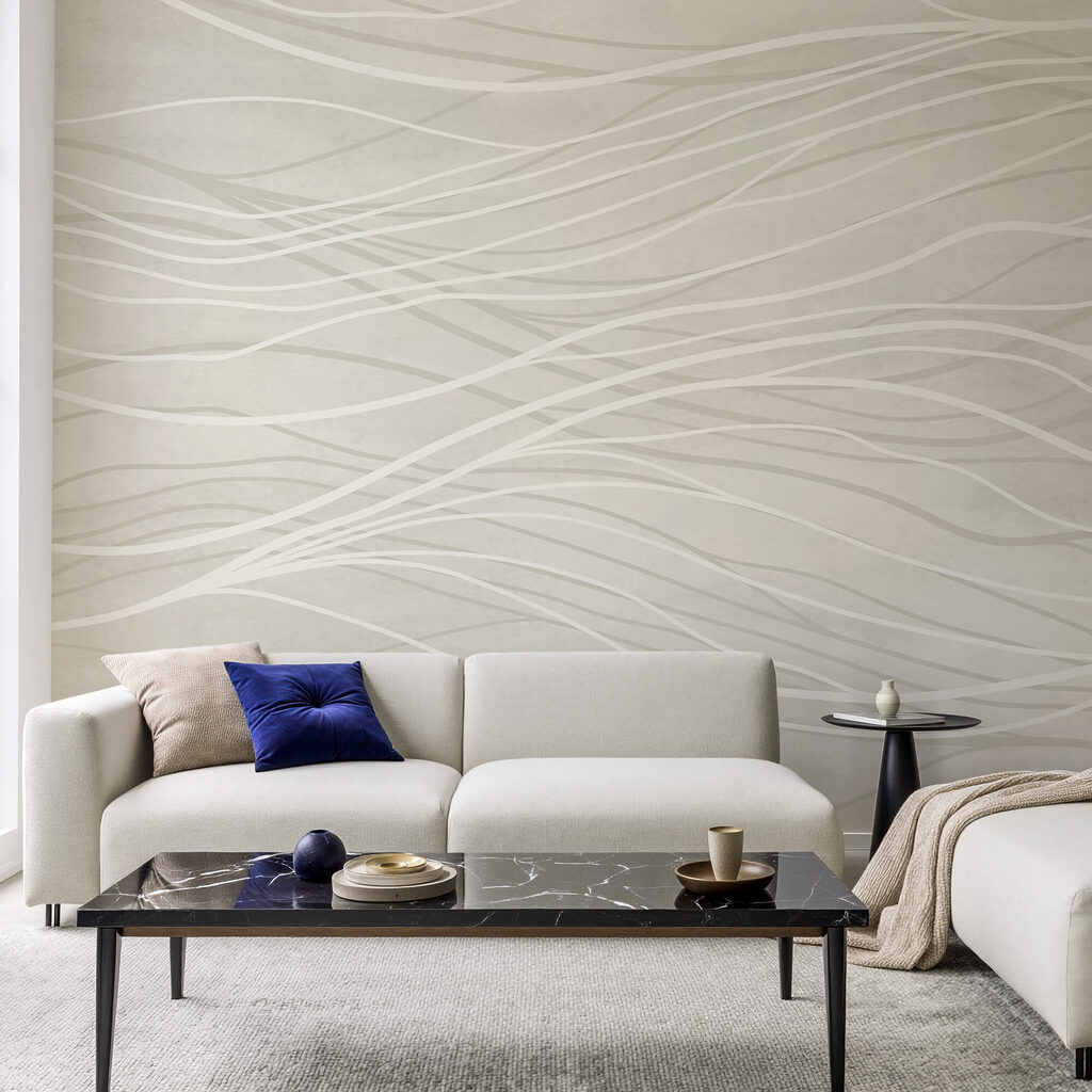 Witte lijnen op een wit oppervlak Witte lijnen op een wit oppervlak