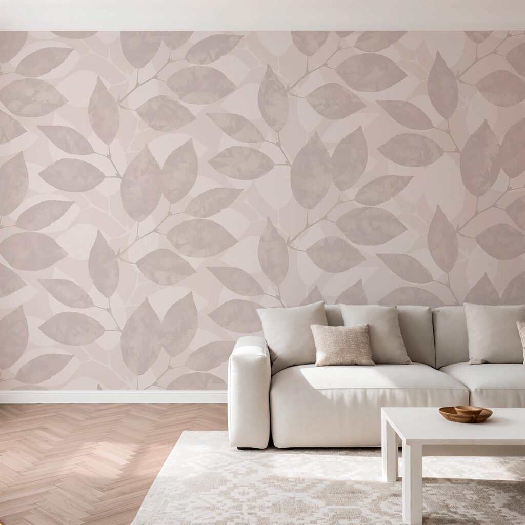 Patroon van bladeren op een witte achtergrond