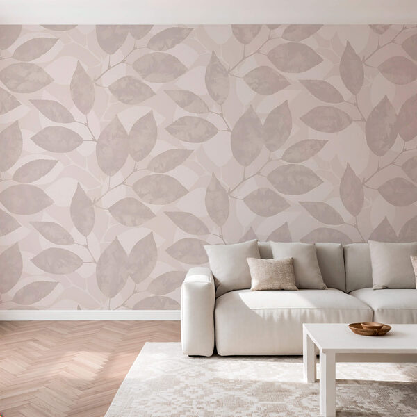 Patroon van bladeren op een witte achtergrond