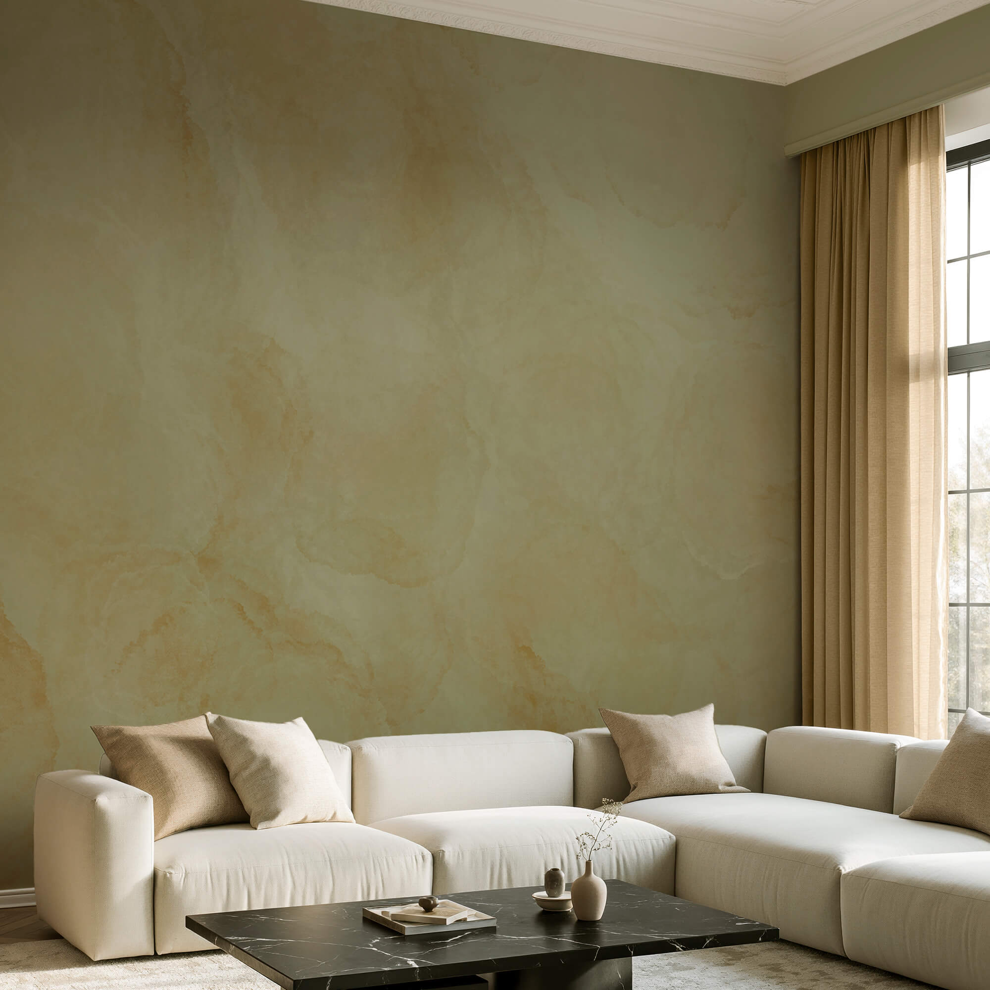 Zachte tinten creëren een subtiele diepte en warmte