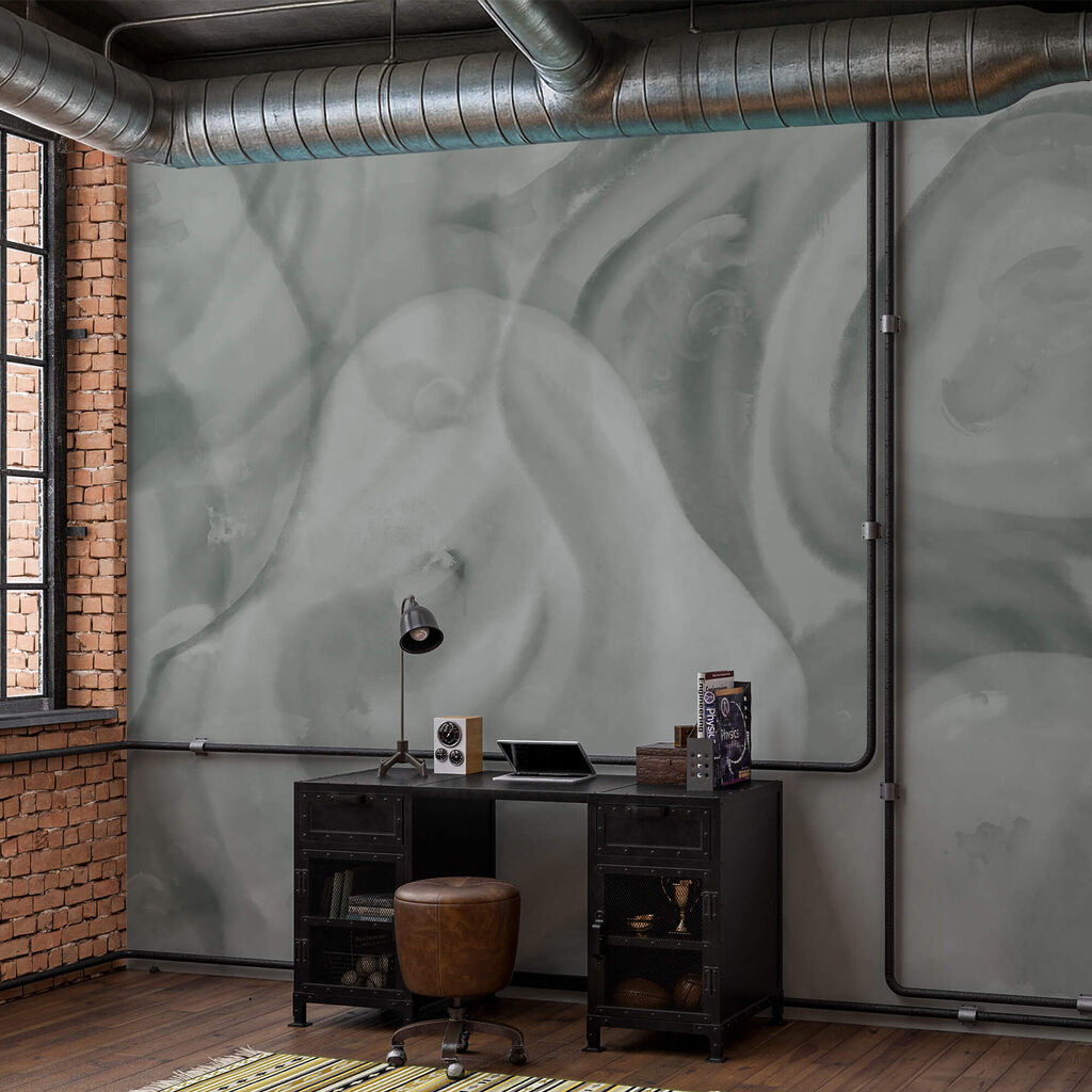 Zachte, wervelende vormen in zachte tinten Zachte, wervelende vormen in zachte tinten