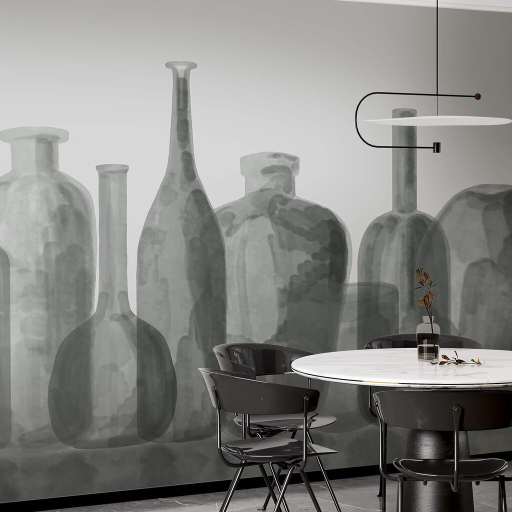 Groep glazen flessen