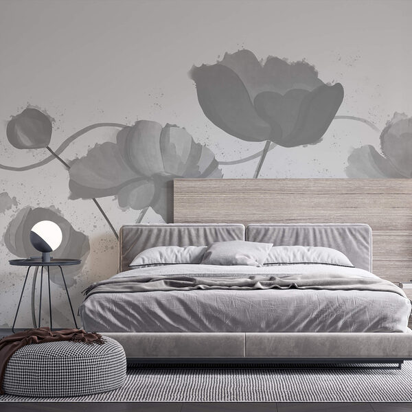 Grillige bloemen in zachte tinten