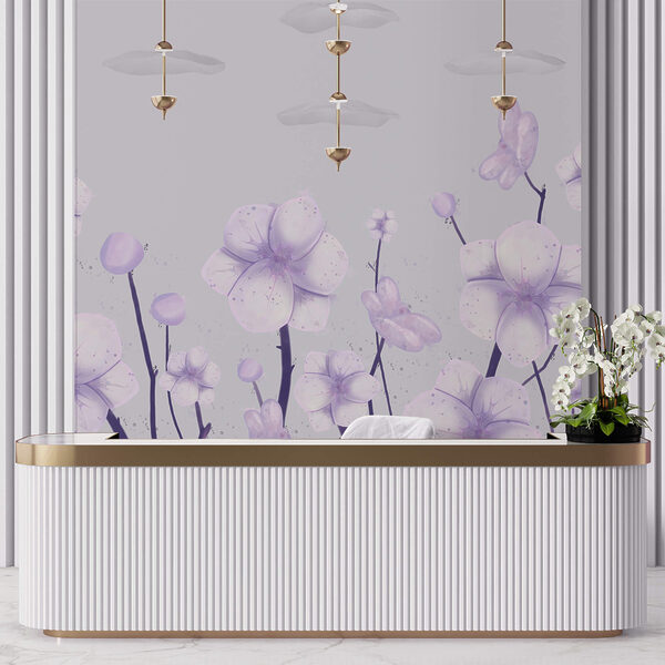 Groep bloemen op een witte achtergrond