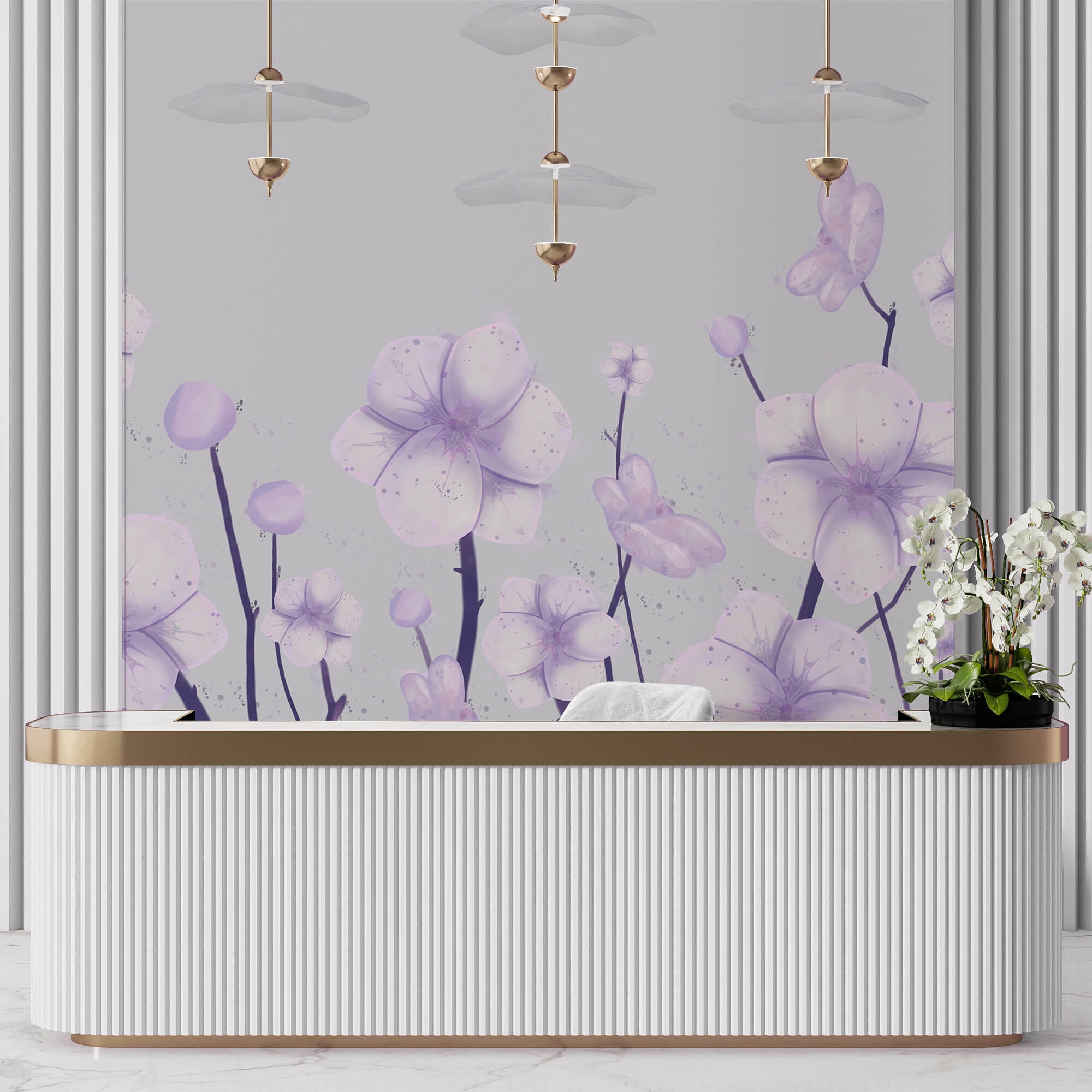 Groep bloemen op een witte achtergrond