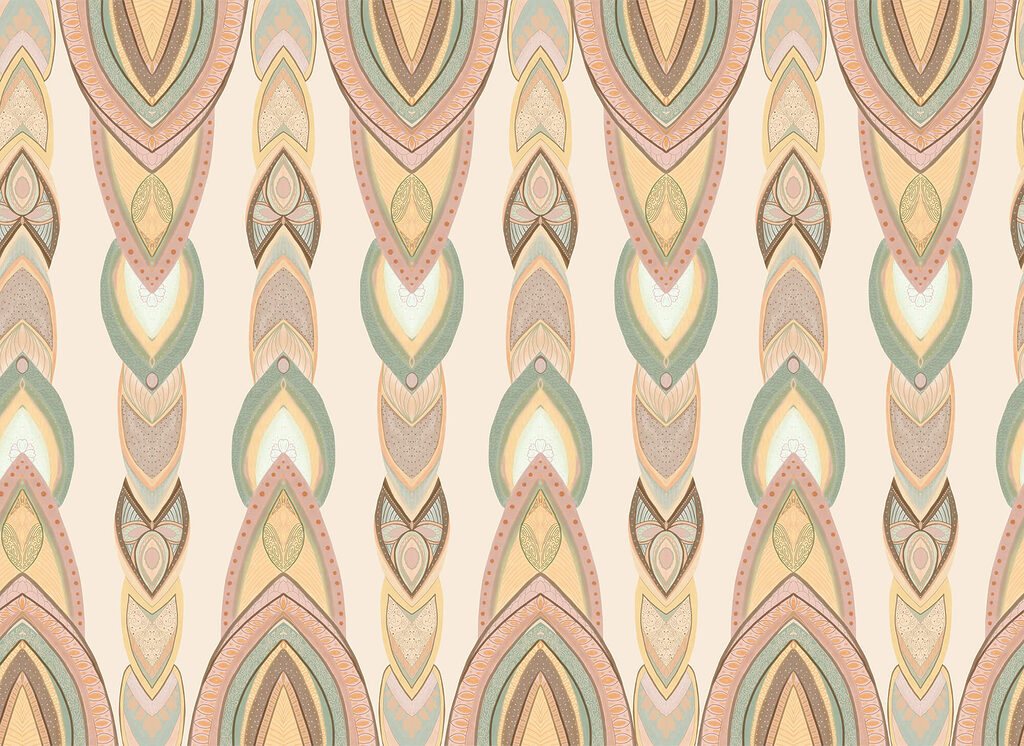 Pattern of colorful shapes