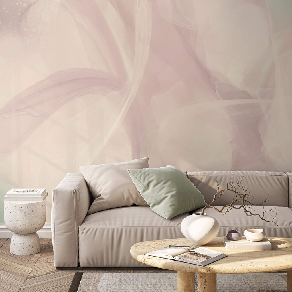 Zachte tinten die in harmonie met elkaar versmelten Zachte tinten die in harmonie met elkaar versmelten