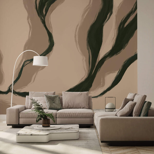 Organische lijnen in zachte tinten