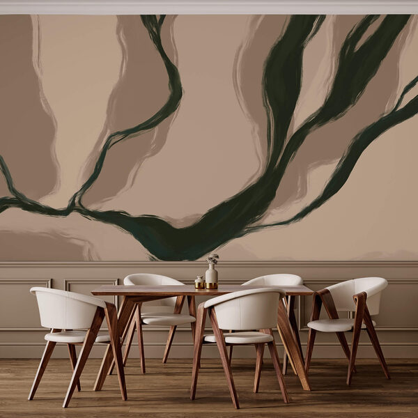 Organische lijnen in zachte tinten