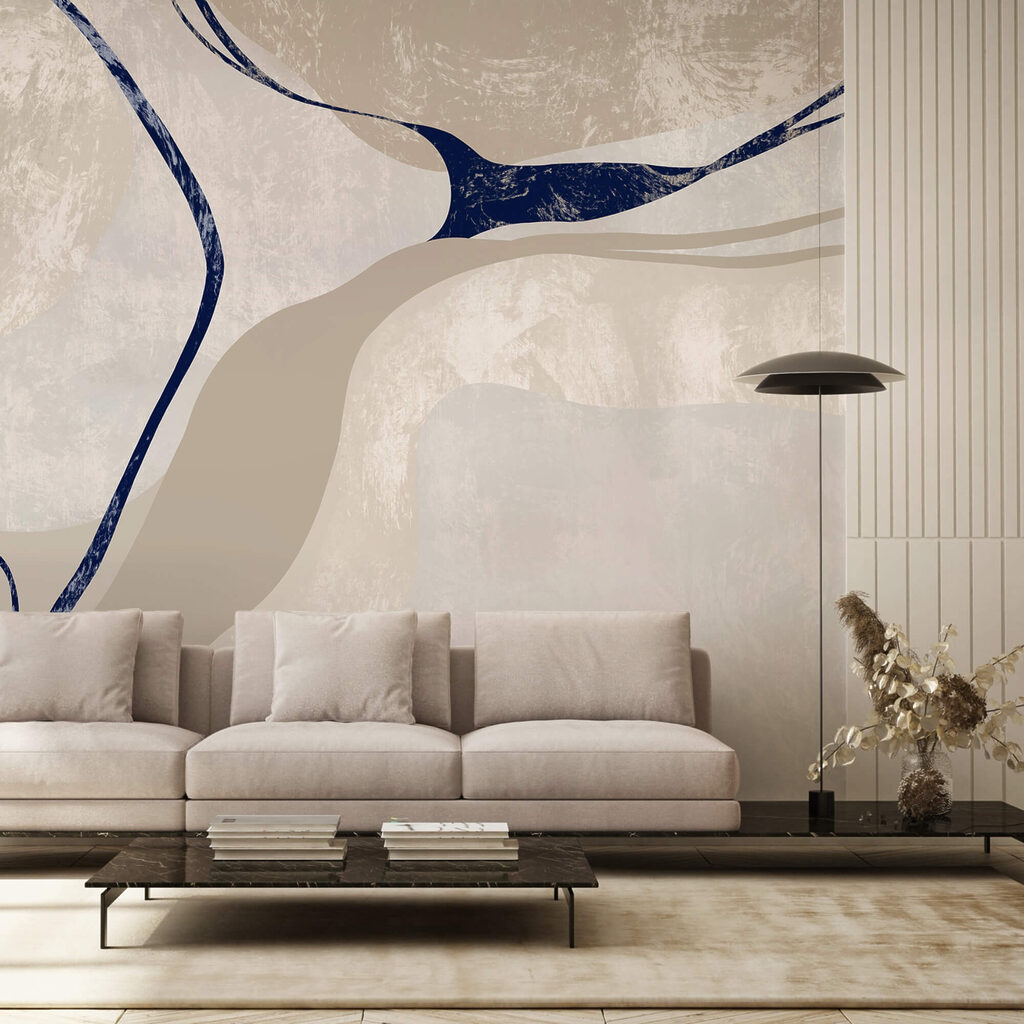 Schilderij van een rivier Schilderij van een rivier