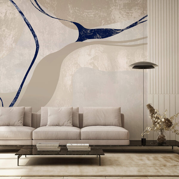 Schilderij van een rivier Schilderij van een rivier