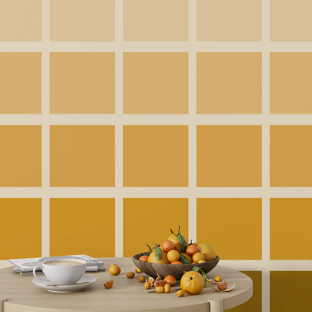 Gele en bruine vierkanten Gele en bruine vierkanten