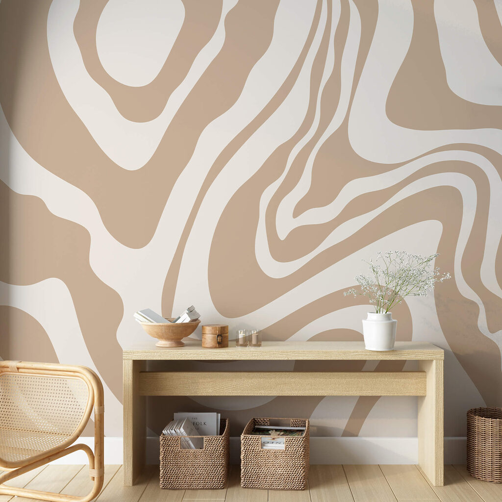 Witte en bruine wervelingen Witte en bruine wervelingen