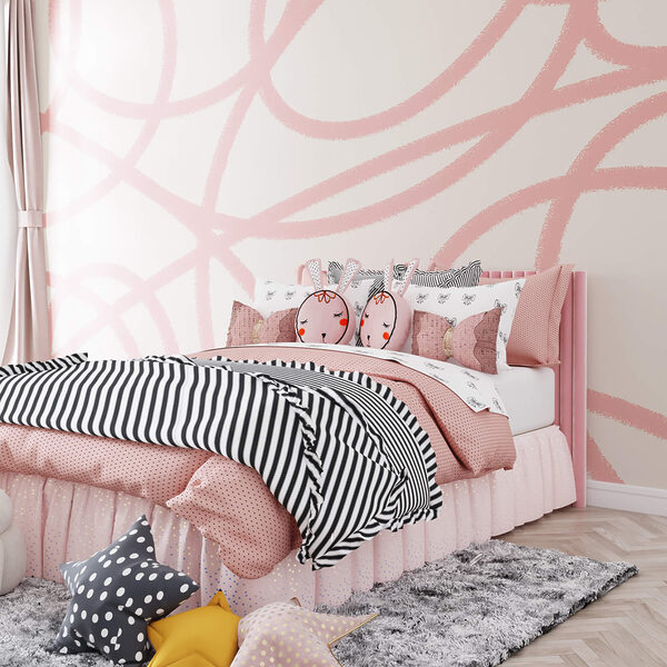 Roze lijnen op een witte achtergrond Roze lijnen op een witte achtergrond