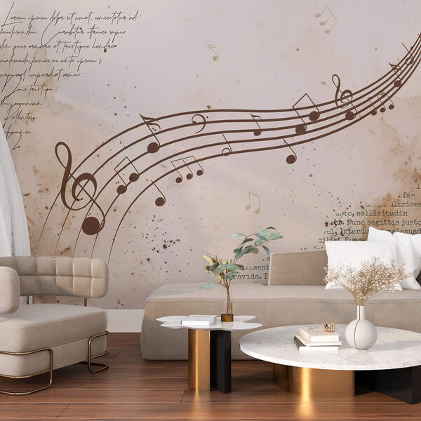 Muzieknoten op een blad