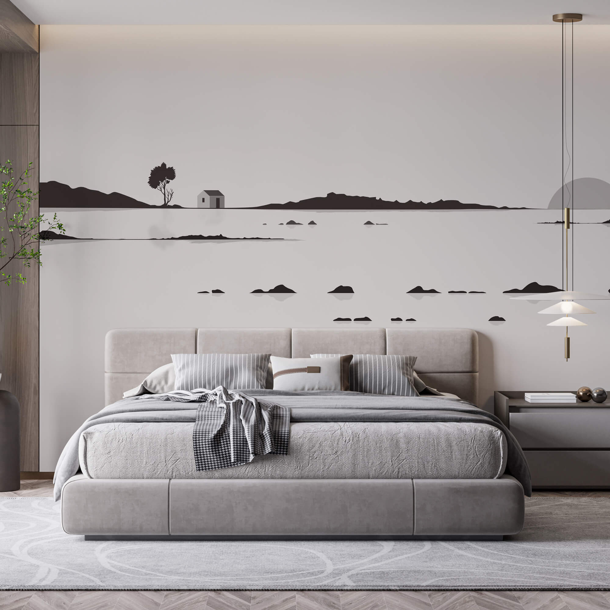 Huis midden in een meer