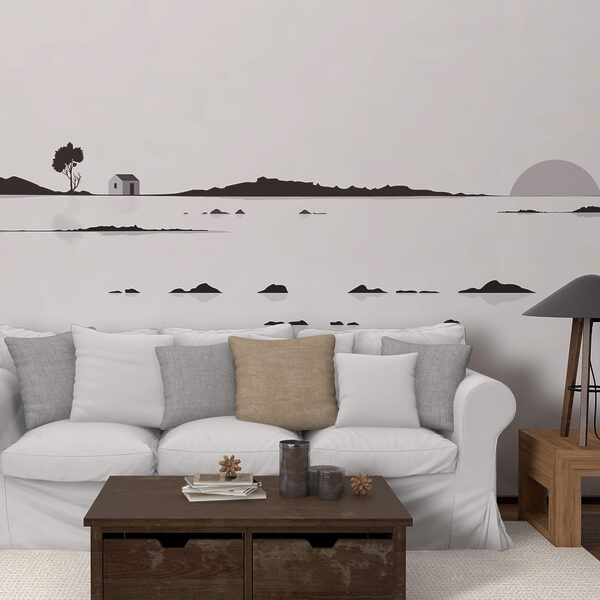 Huis midden in een meer