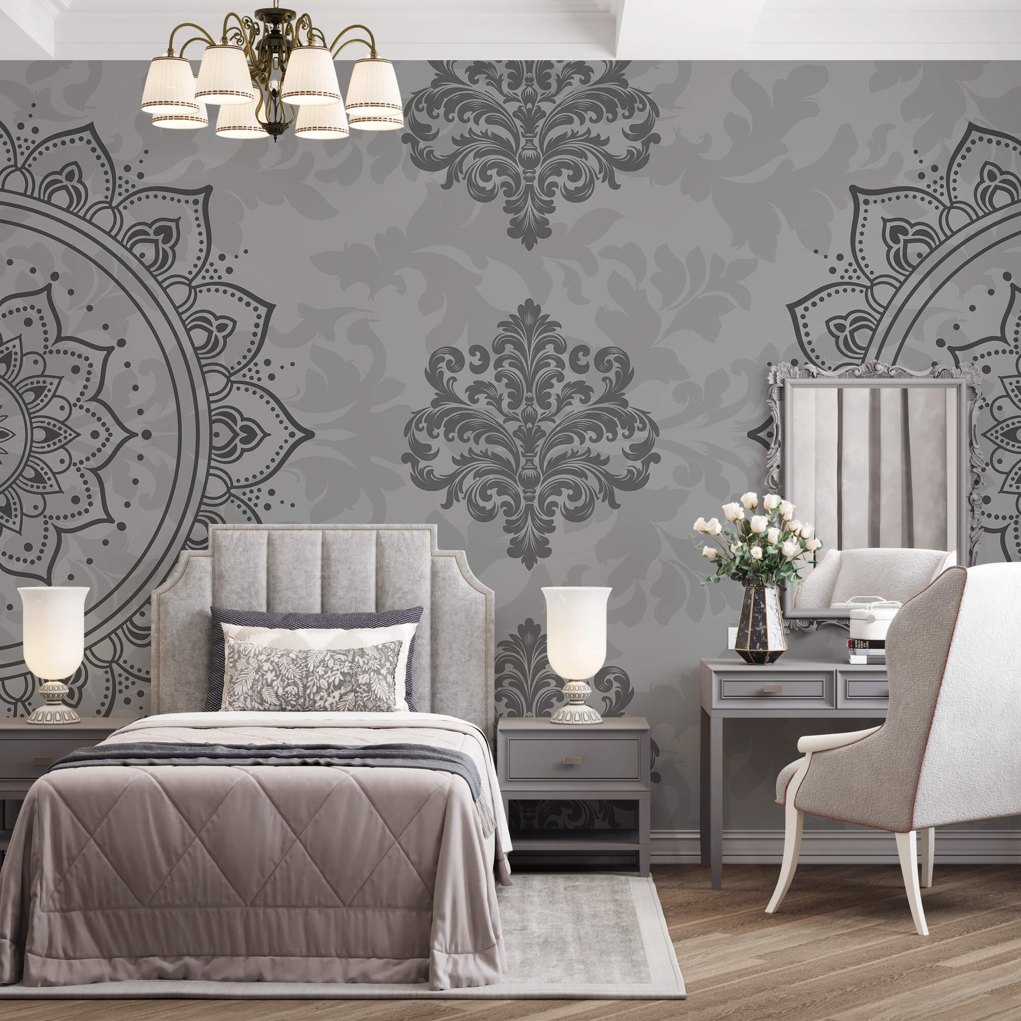 Grijs en wit patroon