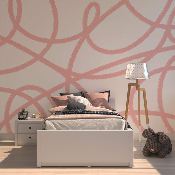 Roze lijnen op een witte achtergrond Roze lijnen op een witte achtergrond