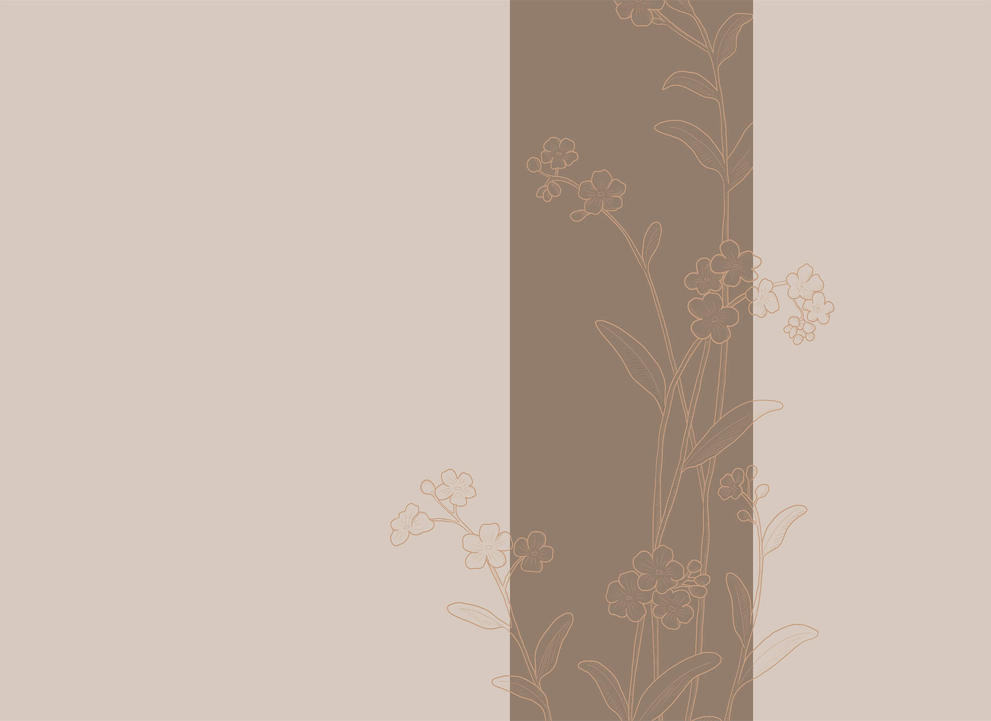 Elegant floral design on soothing background