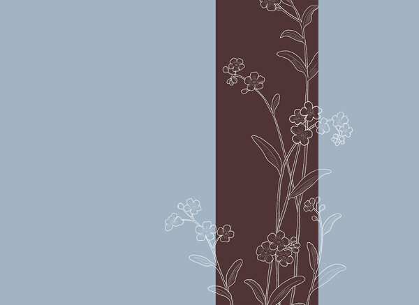 Elegant flowers on a two-tone background Elegant flowers on a two-tone background
