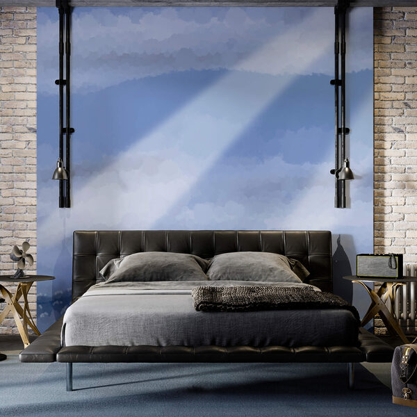 Wolken en lichtstralen in de lucht Wolken en lichtstralen in de lucht