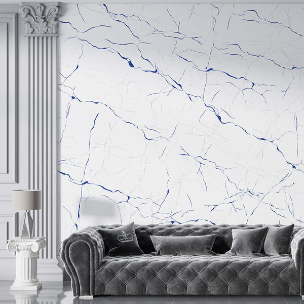 Wit oppervlak met blauwe lijnen