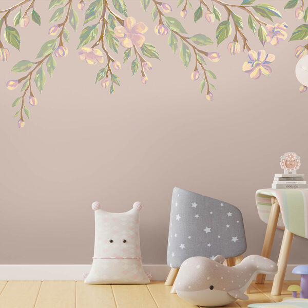 Delicaat bloemmotief op een zachte achtergrond