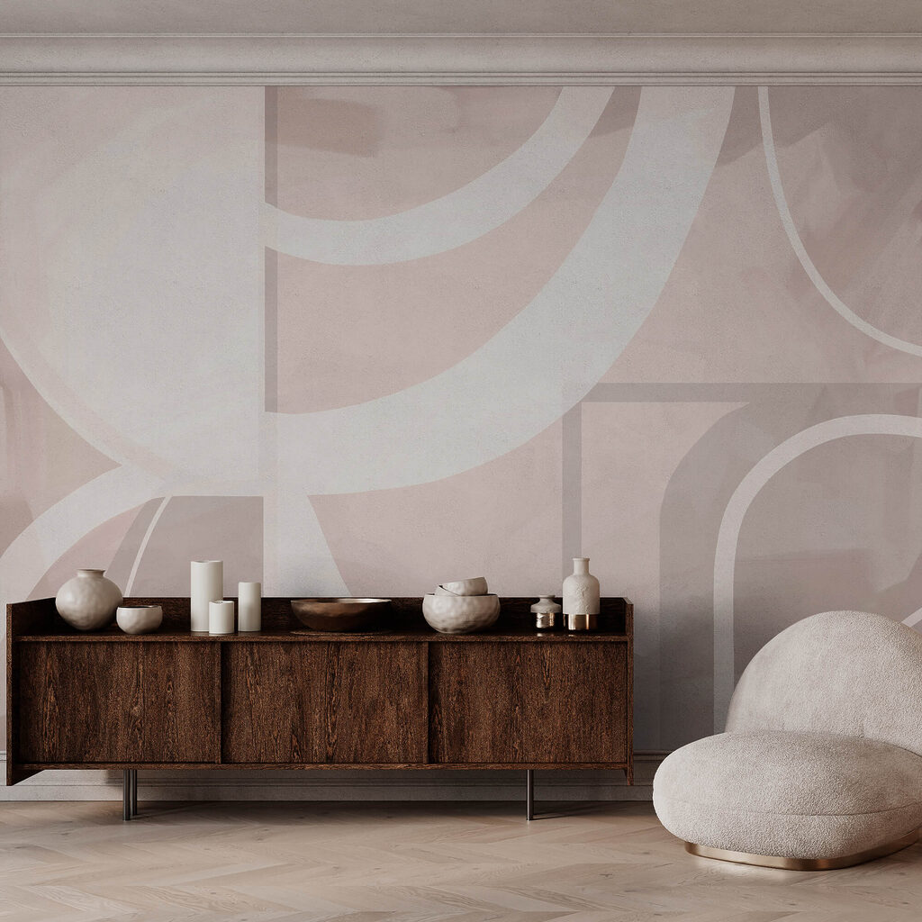 Abstracte vormen in zachte pastelkleuren Abstracte vormen in zachte pastelkleuren