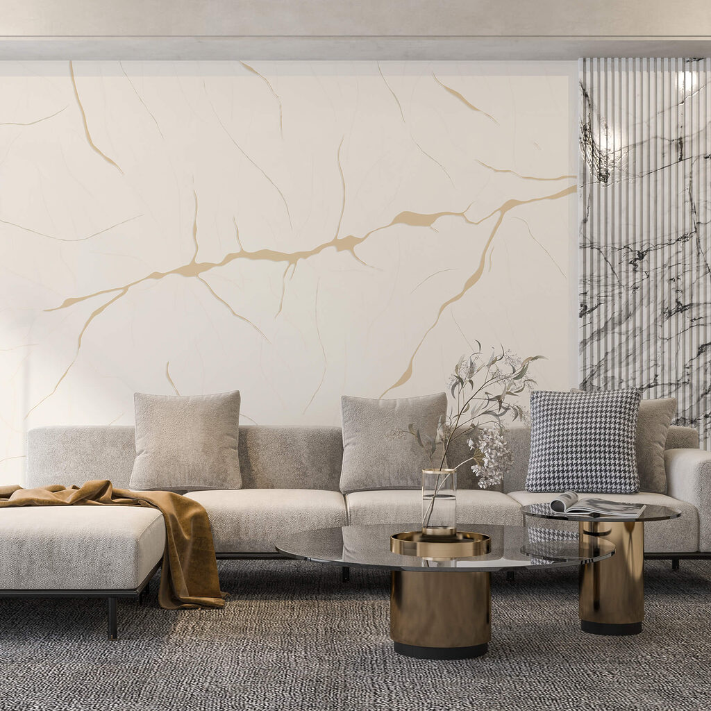 Wit oppervlak met scheuren Wit oppervlak met scheuren