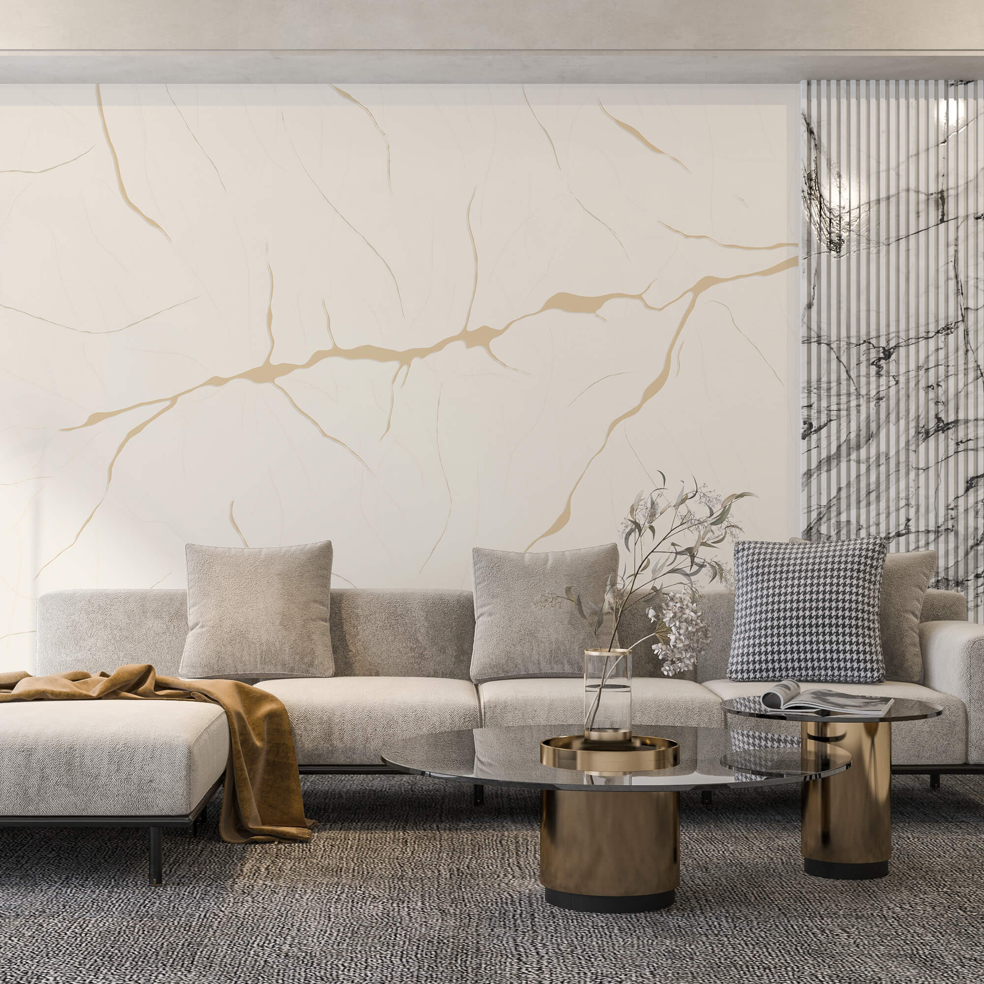 Wit oppervlak met scheuren Wit oppervlak met scheuren