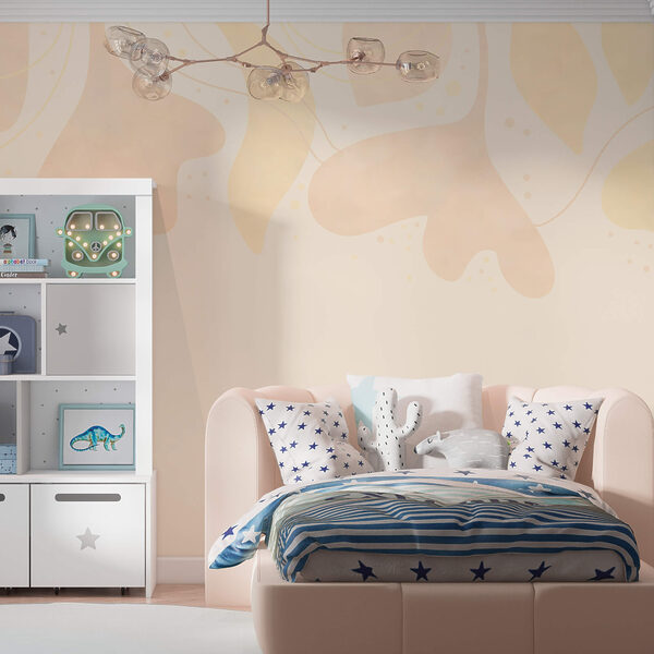 Zachte pastelkleurige bladeren op een zachte achtergrond Zachte pastelkleurige bladeren op een zachte achtergrond