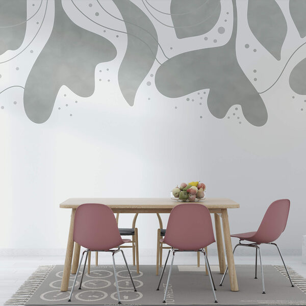 Grijze en witte achtergrond met bladeren Grijze en witte achtergrond met bladeren