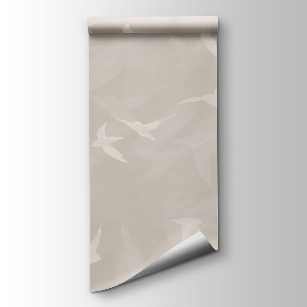 White birds flying in the air