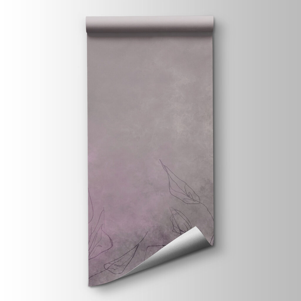 Drawing of flowers on a white surface Drawing of flowers on a white surface