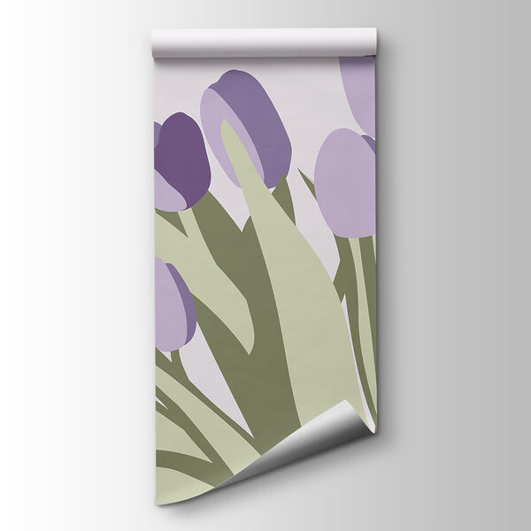 Bunch of purple tulips