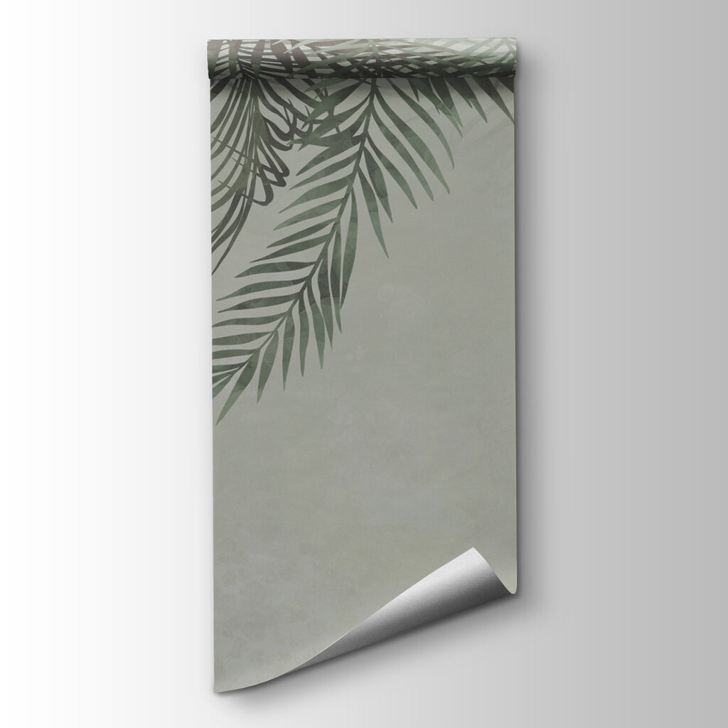 Greenery framing a soft background