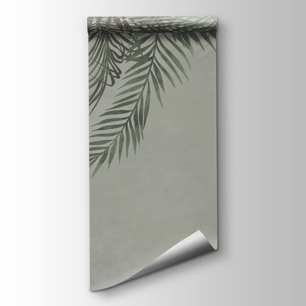 Greenery framing a soft background