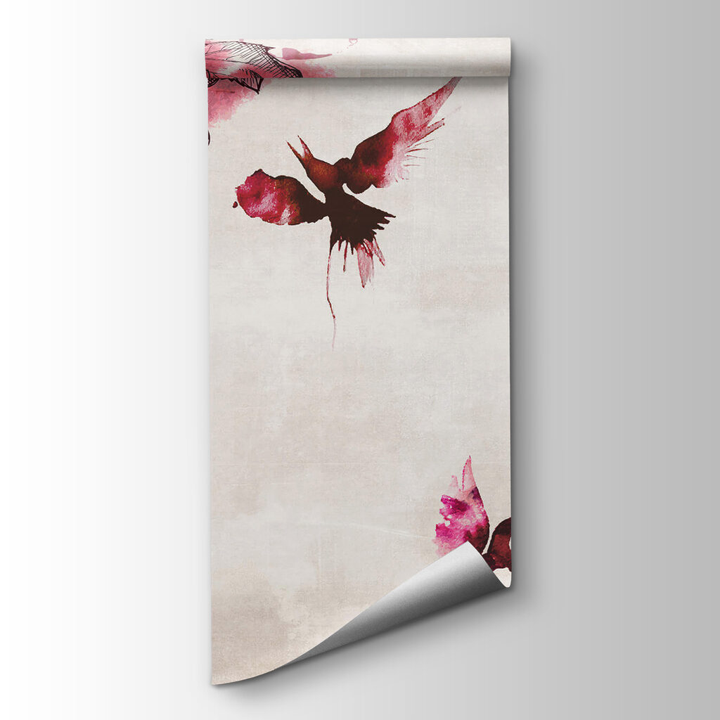 Painting of birds and grapes