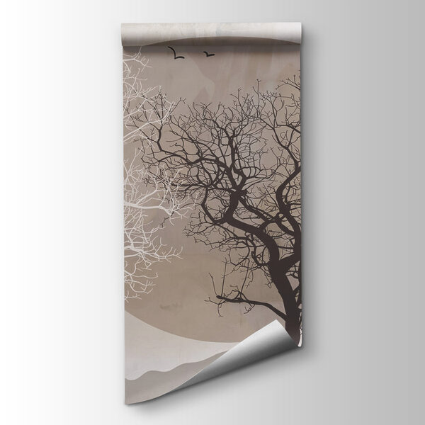 Painting of trees and a sun Painting of trees and a sun