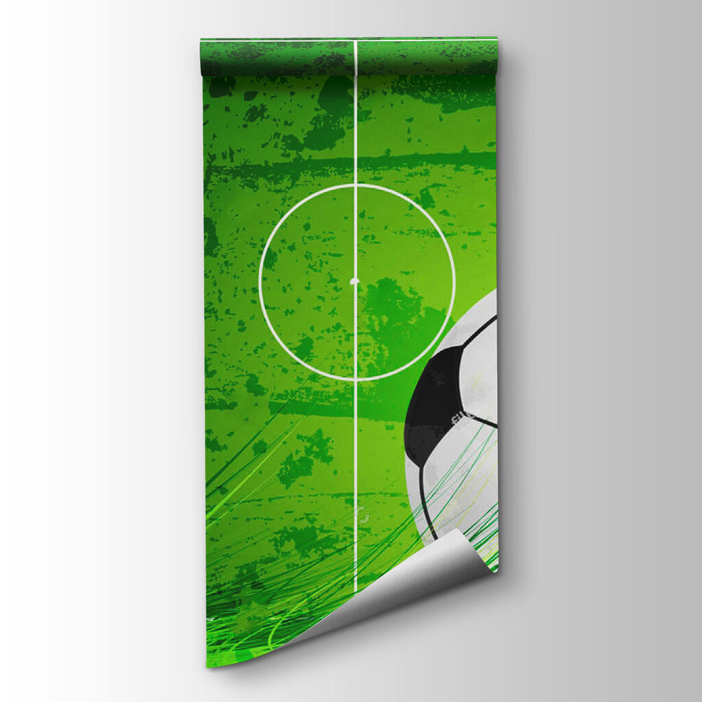 Football ball on a green field Football ball on a green field