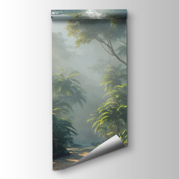 Path through a forest with trees and plants Path through a forest with trees and plants