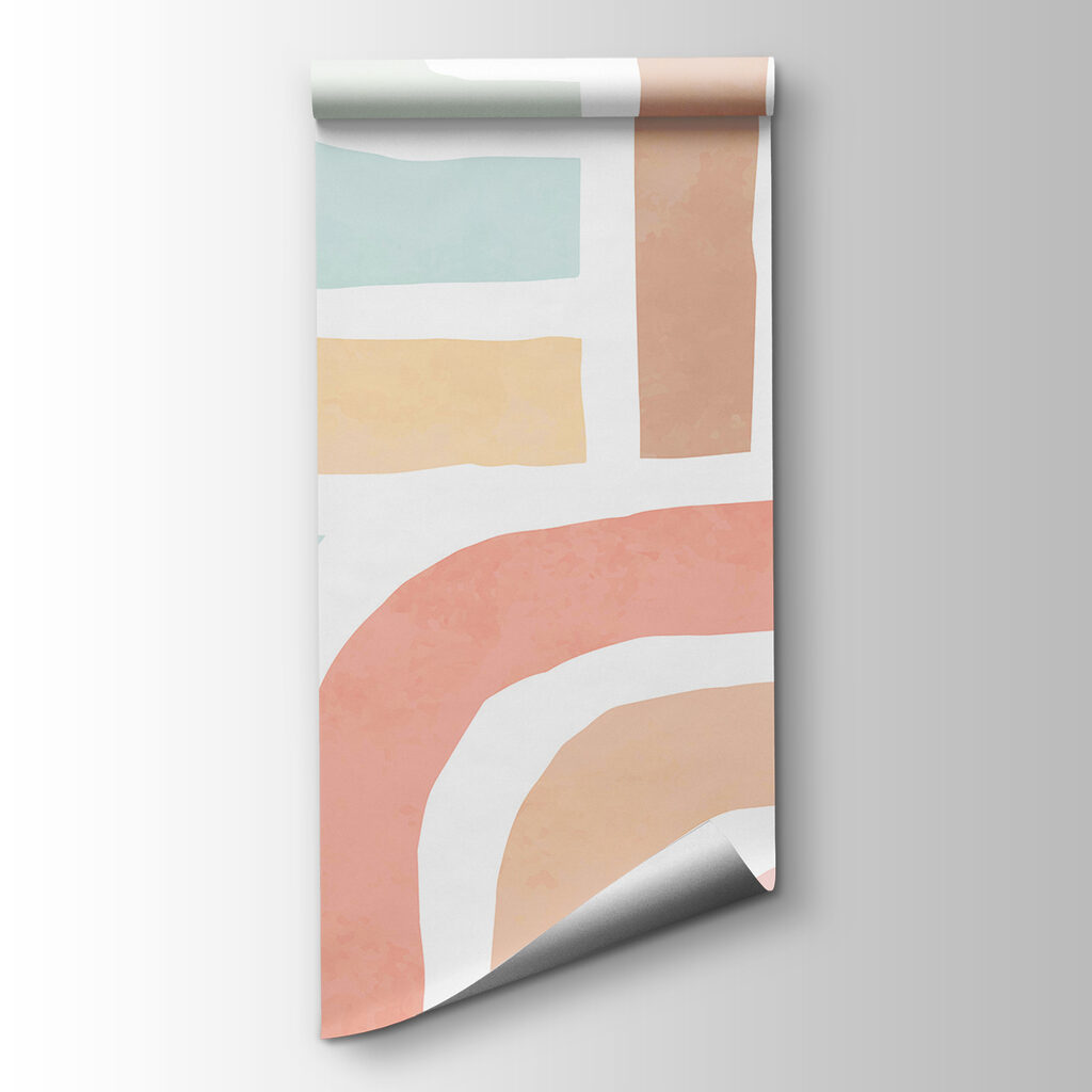 A colorful pattern with lines