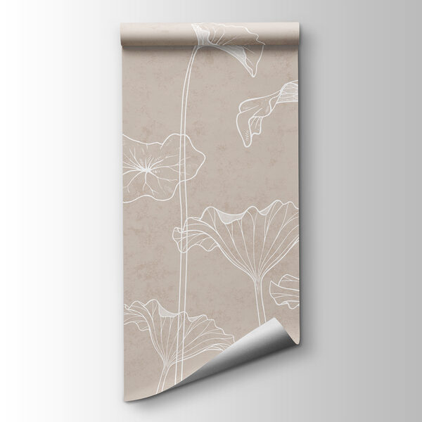 A white line drawing of flowers A white line drawing of flowers