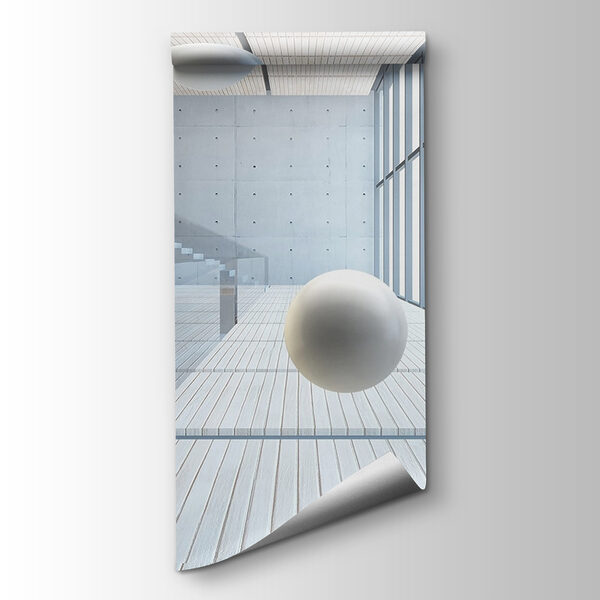 White balls floating in the air White balls floating in the air