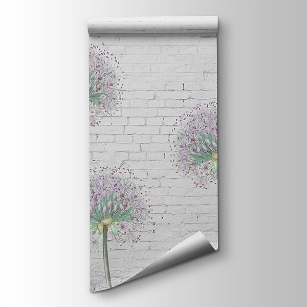 Painting of purple flowers Painting of purple flowers