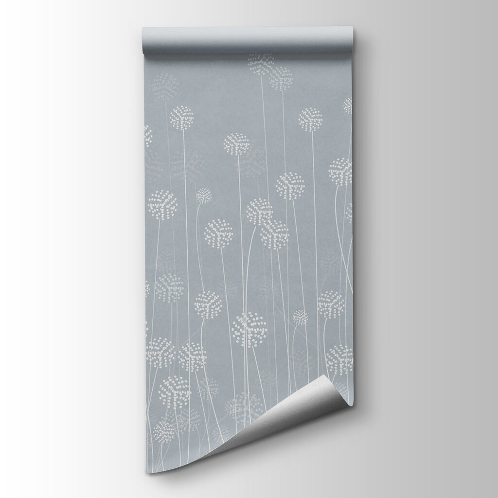 A white flowers on a gray background