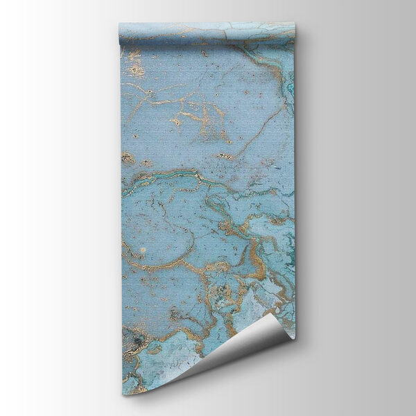 Elegant Abstract Aqua and Metallic Art Elegant Abstract Aqua and Metallic Art